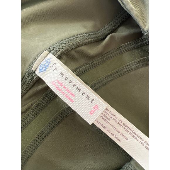 Free People Movement Womens XS Bike Shorts Olive Green Athleisure Sporty Gym - Picture 5 of 8